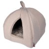 Pelíšek pro kočku, béžový, 35 x 35 x 38 cm