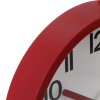 Nástěnné hodiny, kulaté, červené, Ø 22 cm