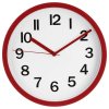 Nástěnné hodiny, kulaté, červené, Ø 22 cm