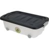 Úložný box na kolečkách, recyklovaný plast, 24 l