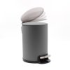 Koupelnový odpadkový koš s tichým zavíráním, 3 l, METALINE, šedý