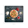 Skleněná kuchyňská deska z tvrzeného skla, PIZZA