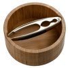 Miska z tmavého bambusu s louskáčkem na ořechy, Ø 16,6 cm