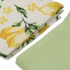 Sada kuchyňských utěrek z bavlny, 70 x 45 cm, citronový vzor