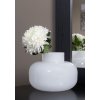 Dekorativní skleněná váza ILMA, 16 cm, bílá
