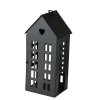 Dekorační lucerna ve tvaru domku, 13 - 35 cm, ALAMO, černá