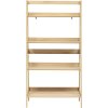 Otevřený regál na knihy s 5 policemi ABANA, 76 x 43 x 146 cm