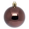 Vánoční koule, 25 kusů, hnědé, Ø 6 cm