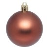Vánoční koule, 25 kusů, hnědé, Ø 6 cm