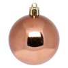 Vánoční koule, 25 kusů, hnědé, Ø 6 cm