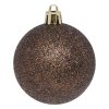 Vánoční koule, 25 kusů, hnědé, Ø 6 cm