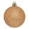 Vánoční koule, 25 kusů, hnědé, Ø 6 cm