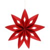 Vánoční hvězda z plsti, červená, Ø 50 cm