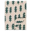 Vánoční deka s motivem stromečků, 150 × 200 cm