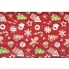 Plyšová vánoční deka HOHOHO se svátečním vzorem, 130 × 160 cm