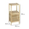 Regál koupelnový pro skladování NORWAY, 3 úrovně, 86 x 40 x 36 cm, WENKO
