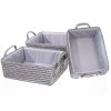 Skladovací box, úložný box, košík kosmetický, koupelnový box, box pro kosmetiku,  doza na sperky, košík na drobnosti  - 3 ks, šedá barva