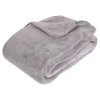 Deka z polyesteru v šedé barvě, teplá deka, 180 x 230 cm