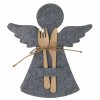 Plstěná kapsa na příbor ve tvaru anděla, 22 x 20 cm