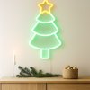 Vánoční neonový nápis na zeď stromek, LED, 23 x 22 cm