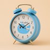 Dětský budík SAFI, Ø 24 cm, modrý