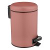 Koupelnový koš na odpadky LEMAN, 3 L, růžový, WENKO