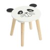 Dřevěná dětská stolička SAFARI s motivem myšky, 28 cm