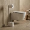 Stojan na toaletní papír a WC štětku STILK, bílý, 63 cm
