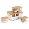 Sada kuchyňských organizérů ZELLER, 4 ks, bambusová víčka