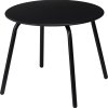 Kulatý ocelový terasový stolek RONDO černý, Ø 50 cm
