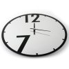 Kulaté nástěnné hodiny MIRROR , skleněné