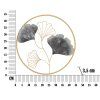pol pl Panel scienny metalowy FLOWER zloty O 45 5 cm 107650 6