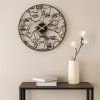 pol pl Zegar scienny FACES metalowy czarny O 50 cm 107666 7