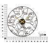 pol pl Zegar scienny FACES metalowy czarny O 50 cm 107666 6