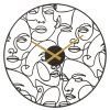 pol pl Zegar scienny FACES metalowy czarny O 50 cm 107666 1