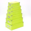 Úložný box, krabička na drobnosti, organizér pro uchovávání, 6 ks - barva zelená