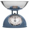 Mechanická váha, kuchyňská váha, designová váha  RETRO DESIGN, 5 kg, barva modrá