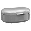 Chlebovka RETRO, kovová, šedá, 40 x 25 x 17 cm