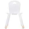 Dětská židle, bílá, 50 x 28 x 28 cm