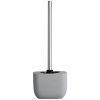 Sada na čištění toalet firmy WENKO s řady Concrete, WC kartáč se zásobníkem