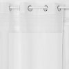 Bílé záclony z polyesteru se vzorem, 140x240 cm