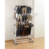 Police na boty ADONIS, kovová police, police na obuv, kovový regál, botník, stojan na boty, stojan na obuv, regál na boty, regál na obuv  -  pro 39 párů bot,  66,5 x 138 x 29 cm, WENKO