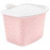 Koš na bioodpadky BIBO, 3l, světle růžová barva, KOZIOL