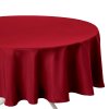 Ubrus kulatý kulatý ubrus v červené barvě, praktická stolní dekorace