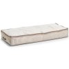 Underbed Storage Bag "Stripes", non-woven, beige