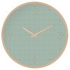 Nástěnné hodiny v dřevěném rámu, obývací pokoj hodiny, kuchyňské hodiny, nástěnné hodiny O 40 cm, zelené