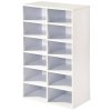 Skříň na boty, bílá, 12 pár bot, KESPER