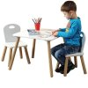 Sada dětského nábytku: stůl + 2 židle, barva bílá, Kesper