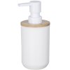 Dávkovač na tekuté mýdlo, nádoba s čerpadlem z plastu a bambusu - 330 ml, WENKO