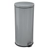 Koš na odpadky, vysoký kulatý, Nerezová ocel, nožní pedál, 30l